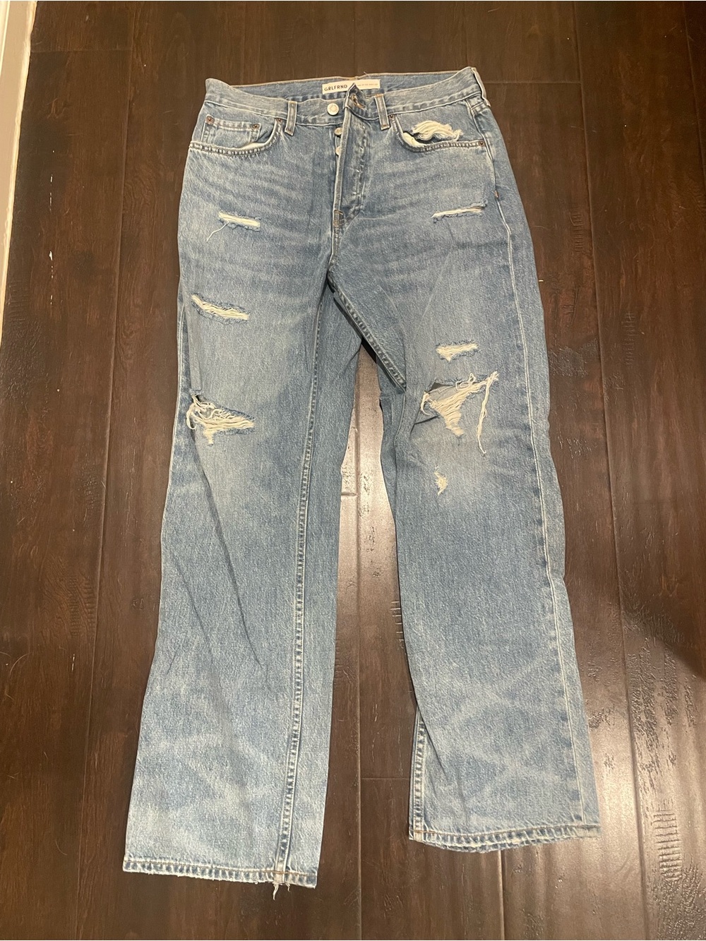 Grlfrnd The Bella Low Rise Boyfriend Jeans Sz 27